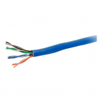 Unshielded Cable with Solid Conductors, Blue, 500ft