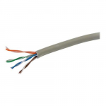 Unshielded Patch Cable, Solid Conductors, Gray, 1000ft