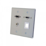 Wall Plate, VGA, 3.5mm Audio, HDMI and One Keystone