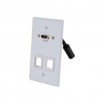 Wall Plate Transmitter, HDMI, 2Keystones, White