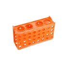 4-Way Tube Rack, Orange