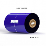 Enhanced Wax Ribbon 220mm x 450M for Zebra