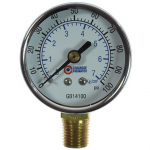 2" Dial Pressure Gauge, 0-100 PSI