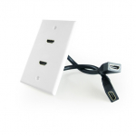 HDMI Wallplate 2 Port Pigtail