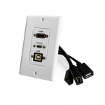 USB-B and USB-C Wall Plate