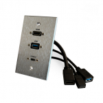 USB-A and USB-C Wall Plate