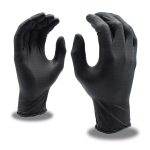 Nitri-Cor Nitrile Gloves, Z-Tread, 6 Mil, Black, XXL