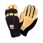 Activity Gloves Deerskin Leather Palm Spandex Medium