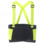 Back Belt, Hi-Vis Lime, Glide Adjustable Clips, L