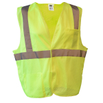 Class 2 Lime Mesh Safety Vest Hook/Loop Closure 2XL