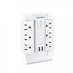 Professional Surge Protector, 6 Outlet White