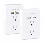Outlet with 2 USB Charging Port, 2.1A