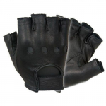 Half-Finger Leather Driving Glove, 2X-Large