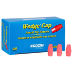 Pink Wedge Pencil Cap Eraser