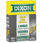 Lumber Crayon, Hex 4-1/2" x 1/2", Yellow