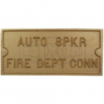 "AUTO SPKR" Identification Plate