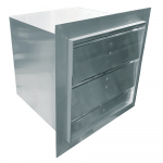 110VAC 12" Louvered Inlet 10" x 10"