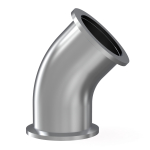NW40 Elbow, 45 Degree, Stainless Steel