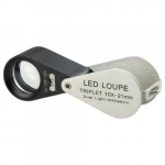 Triplet Magnifier 10x with LED and Illumination
