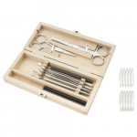 9-Part Dissecting Set with Wooden Cabinet