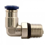 Push-In Swivel Elbow Connector 1/4 Tube x 3/8 Male