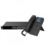 X303-2 2 IP Phone and PN24 2 PoE Switch
