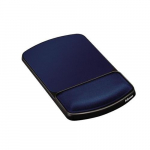 Gel Wrist Rest and Mouse Rest - Sapphire/Black
