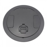 Smart Fit Cover for Poke-Thru Box, 8'', Black