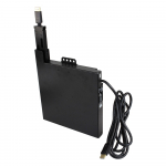 Black DisplayPort to DisplayPort Cable Retractor