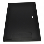 Locking Cover for Wall Box, Surface Mount, Black