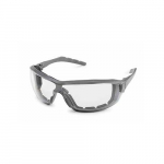 Safety Glasses Gray Frame Clear Lens