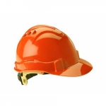 Serpent Helmet, Orange, Unvented, Hi-Viz