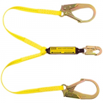 Tie-off Energy Absorbing Lanyard w/ Large Snaphook, 3'