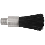 1" Black Horse Hair Fill Male Thread Brush