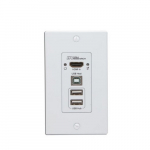 HDMI and USB Extension on Wall Plate Sender