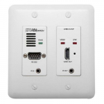 HDBaseT Wall Plate Receiver with IR and PoH