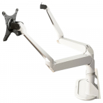 Evo White Dual Monitor Arm