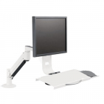 Data Entry Monitor Arm, White