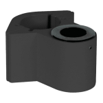 Black Pole Clamp Mount