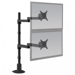 Black Dual Flat Panel Mount