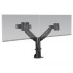 Black Dual Articulating Monitor Arm