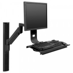 Black Wall Track Workstation