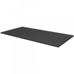 Float Work Surface Top, Flat Edge, Black, 30"x48"