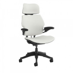 Freedom Task Chair With Headrest, White
