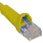 CAT5e Molded Boot Patch Cord, 7' Yellow