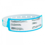 Poly Write-On Bands, Blue, 1-1/8" x 11-7/16"
