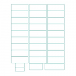 Multiple Size Laser Chart Labels Portrait