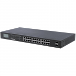 24-Port Ethernet POE Switch, LCD Screen