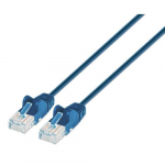 Cat6 UTP Slim Network Patch Cable, 3 ft, Blue