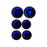 Multi-Gauge LED Digital Bargraph Set, Blue